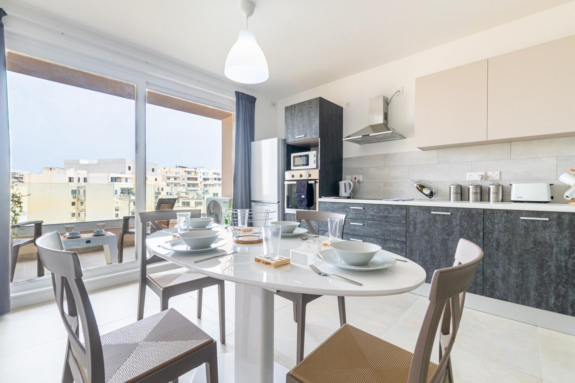Spacious Brand New Apartment Hc Balcony 3 Bdr 2 Bth Bugibba Σεντ Πόλς Μπέι Εξωτερικό φωτογραφία
